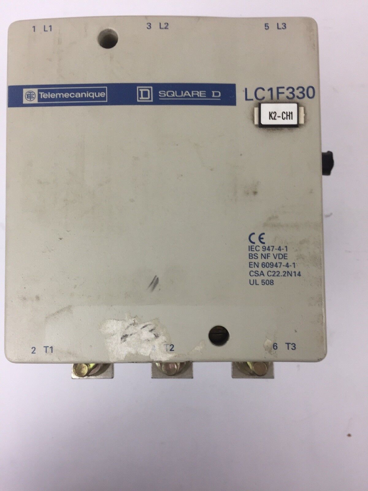 TELEMECANIQUE SQUARE D LC1F330 CONTACTOR 370A 600VAC 250HP LX1 FH 1272