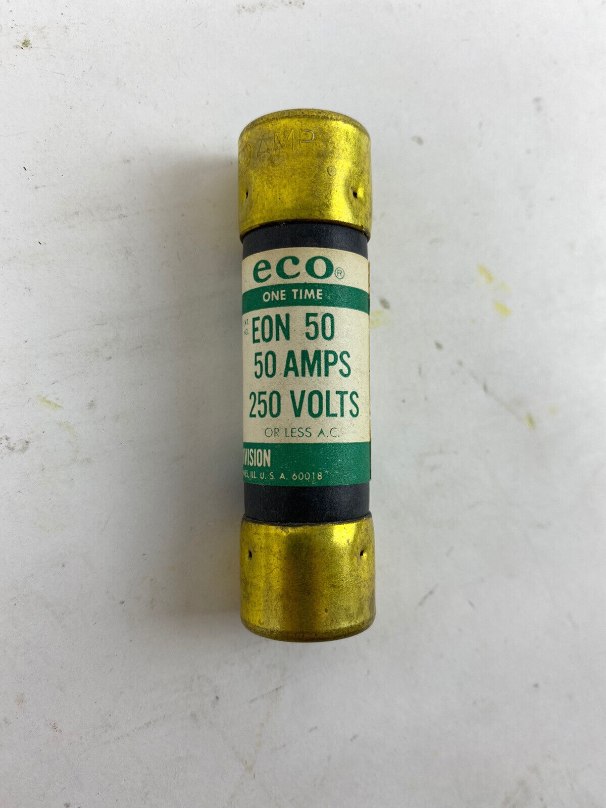 Economy Fuse One-Time EON 50 50A 250V Fuse "Lot of 10"