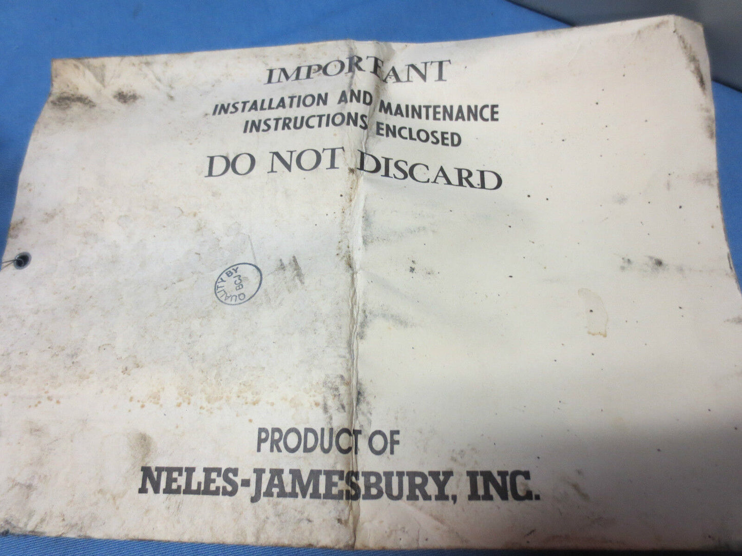 NELES-JAMESBURY ST60MS PNEUMATIC ACTUATOR - VERY CLEAN