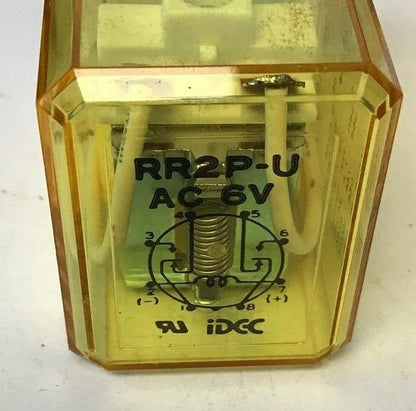 IDEC RR2P-U RELAY 10A 240VAC 100VDC 6V ***LOTOF9***