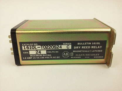 ALLEN BRADLEY, 1610L-T0220S24, SER. C, DRY REED RELAY, 24VDC, 1A, 15VA, NEW