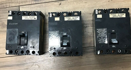SQUARE D FAL-36007-12M CIRCUIT BREAKER 7AMP MISSING LUGS****LOTOF3***