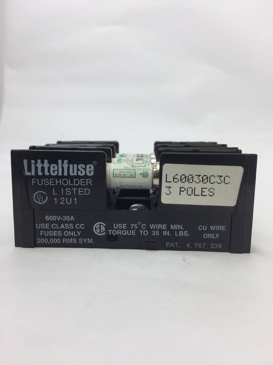 LITTELFUSE L60030C3C FUSE HOLDER WITH 3 CCMR 10 AMP FUSES