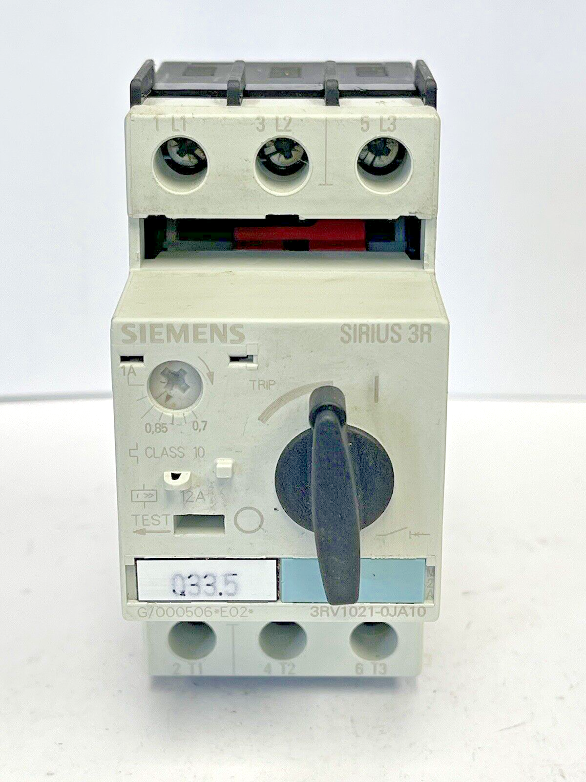 SIEMENS - 3RV1021-OJA10- CIRCUIT BREAKER / MOTOR PROTECTOR