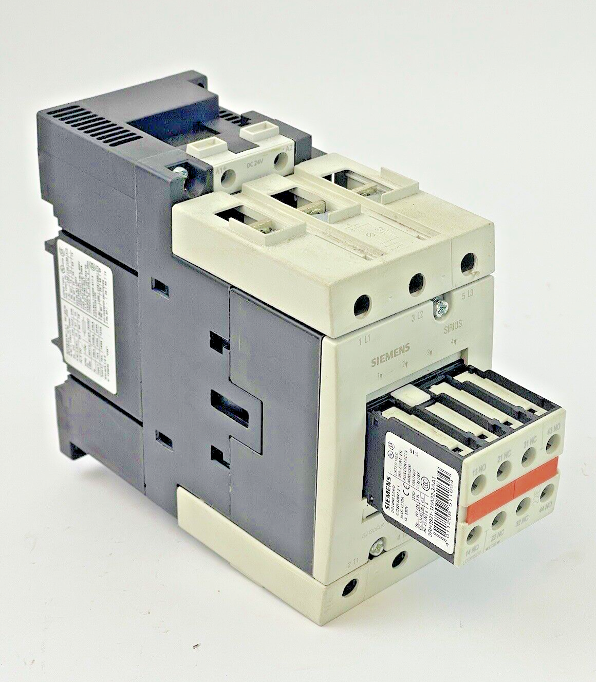 SIEMENS - 3RT1045-1BB44-3MA0 - CONTACTOR 24V & 3RH1921-1HA22-3AA1  AUX. CONTACT