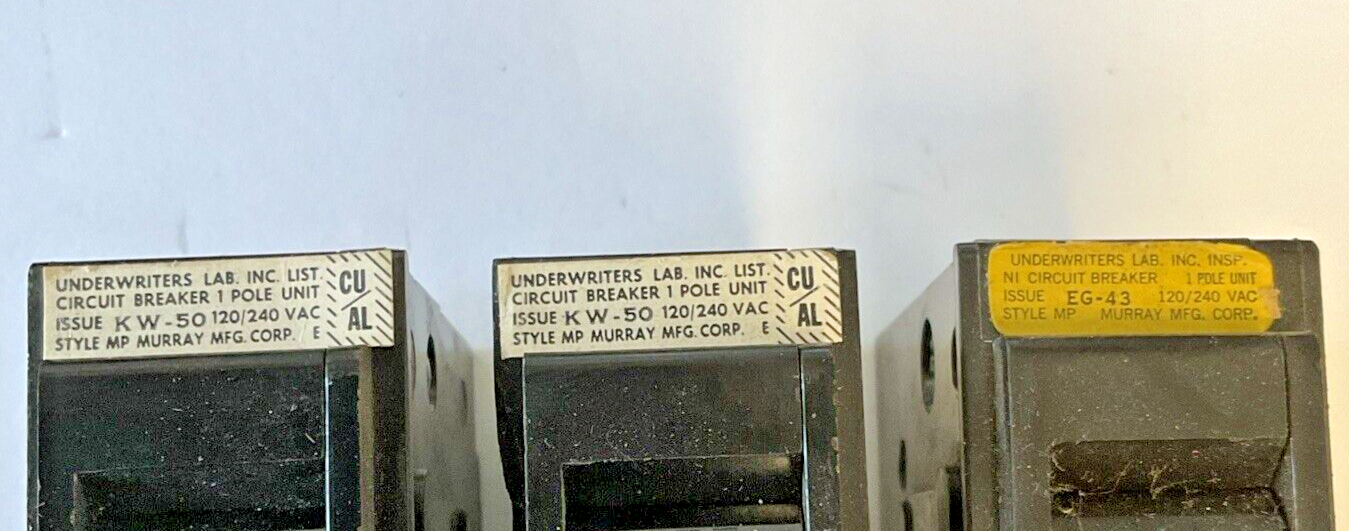 MURRAY MP140 CIRCUIT BREAKER 40A 120/240VAC STYLE MP ***LOTOF3***