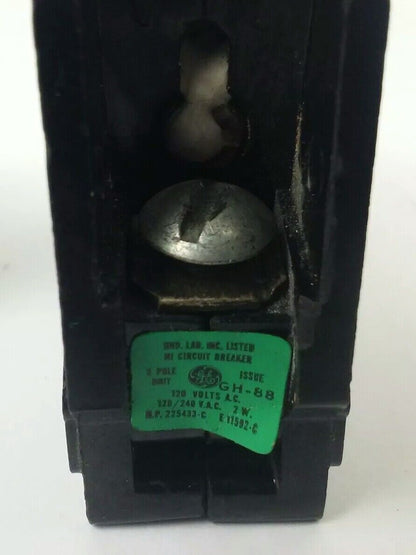 GENERAL ELECTRIC TQ1115 CIRCUIT BREAKER 1P 120/240VAC 2W 15A TYPE TQ (LOT OF 2)