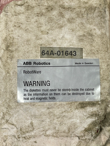 ABB ROBOTICS - 64A-01643 - RobotWare - 4 DISKS - SYSTEM PACK S4C 3.0 - SEE DESC.