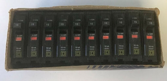 SQUARE D QO11510CP CIRCUIT BREAKER 120/240VAC ***LOTOF10***