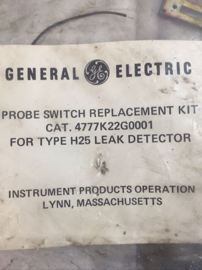GE 4777K22G0001 PROBE SWITCH REPLACEMENT KIT FOR TYPE H25 LEAK DETECTOR