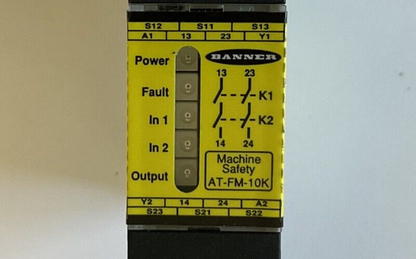 BANNER AT-FM-10K SAFETY RELAY 24VAC/VDC 200MA
