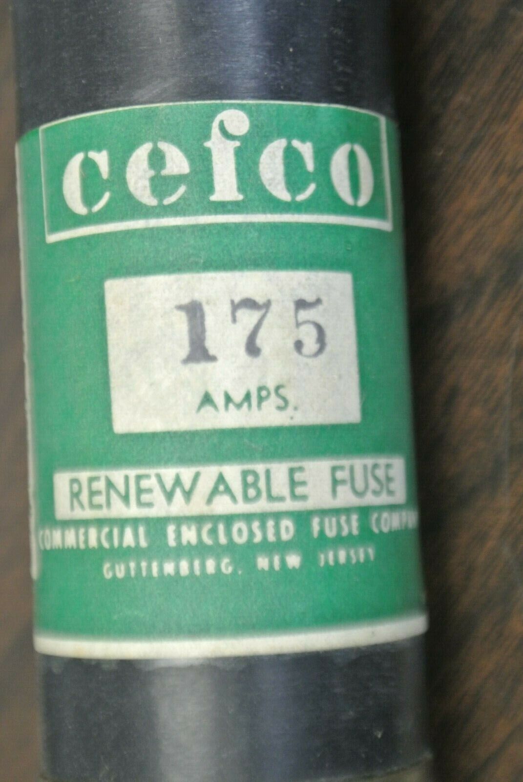 CEFCO R175 TIME LAG RENEWABLE FUSE / 250V / 175A / NEW SURPLUS