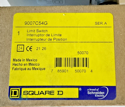SQUARE D 9007C54G LIMIT SWITCH SER.A