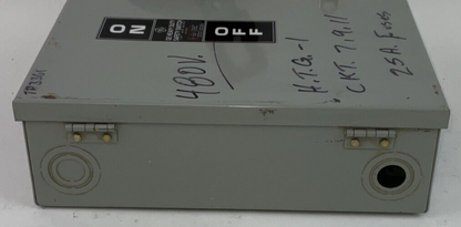 GENERAL ELECTRIC TH3361 SAFETY SWITCH MODEL10 30A 600VAC/250VDC TYPE1 INDOOR