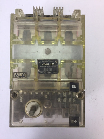 KLOCKNER MOELLER NZMH9-250 CIRCUIT BREAKER 600VAC 225HP 225A