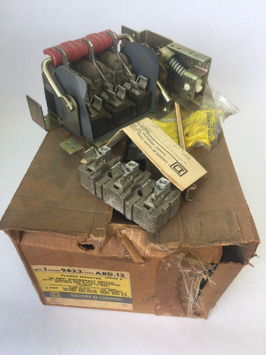 SQUARE D 9422 ARD-12 FLAGE MOUNT 60AMPS DISCONNECT SWITCH 600VAC 250VDC 3 POLES