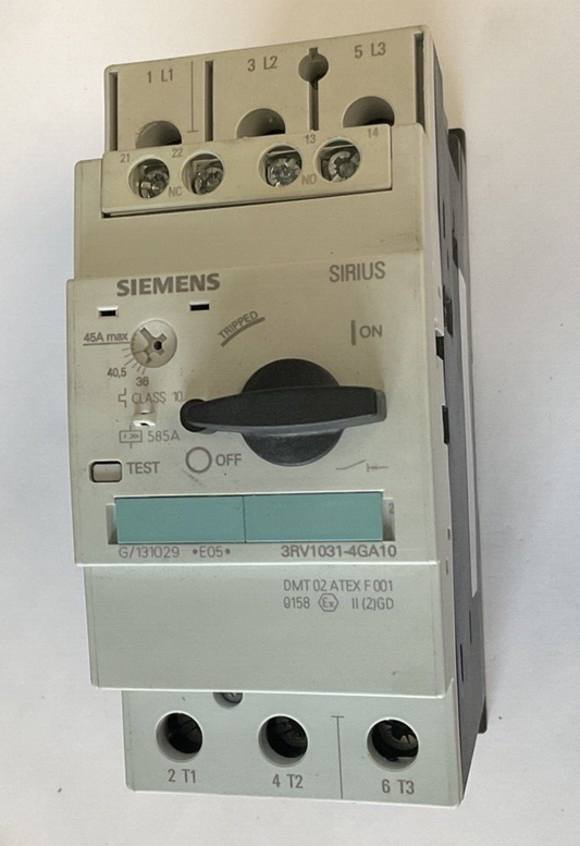 SIEMENS 3RV1031-4GA10 CIRCUIT BREAKER