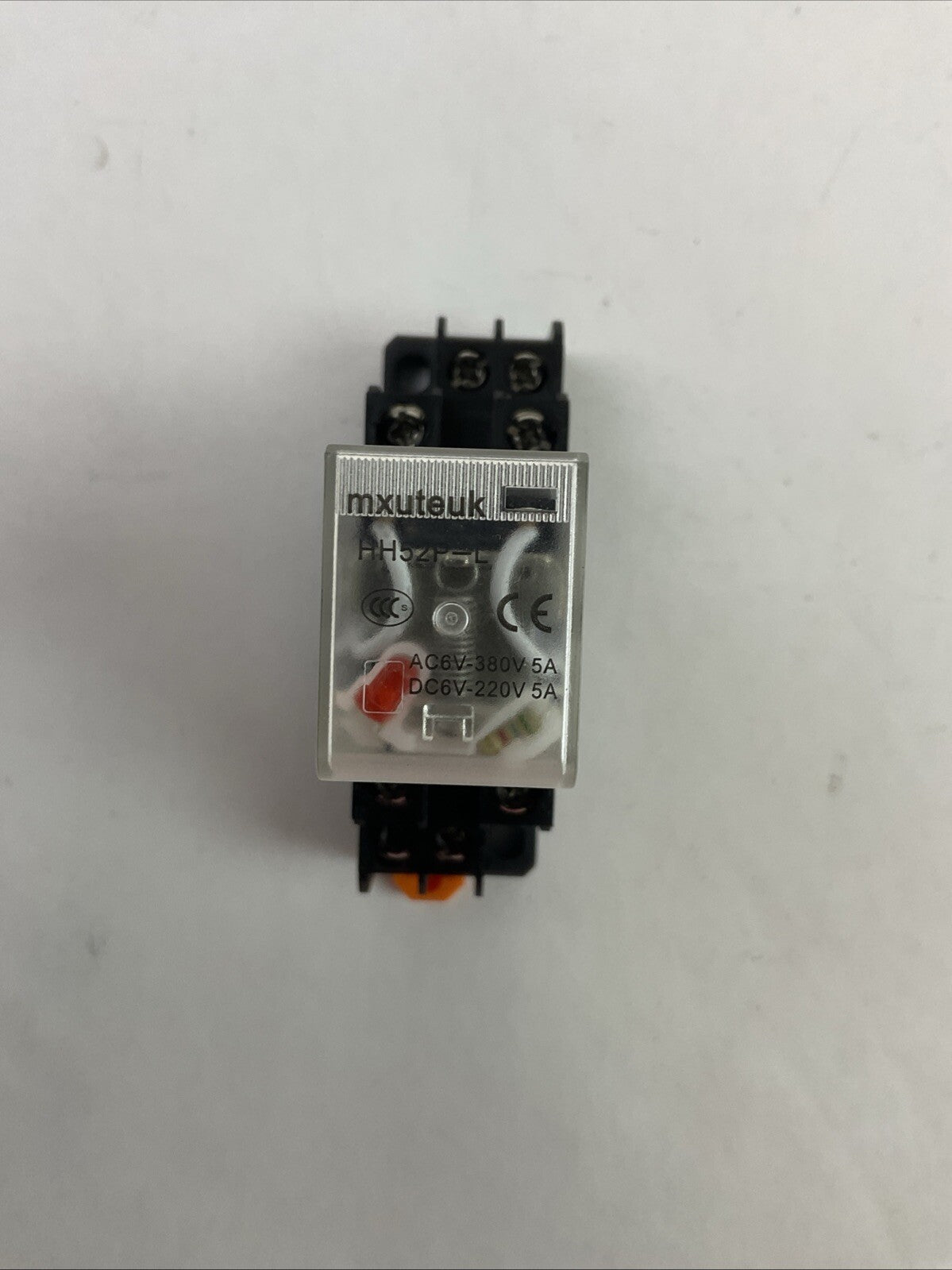 MXUTEUK HH52P-L RELAY 6-380VAC 5A 6-220VDC 5A PYF08A-E RELAY SOCKET 250VAC 7A