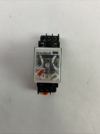 MXUTEUK HH52P-L RELAY 6-380VAC 5A 6-220VDC 5A PYF08A-E RELAY SOCKET 250VAC 7A