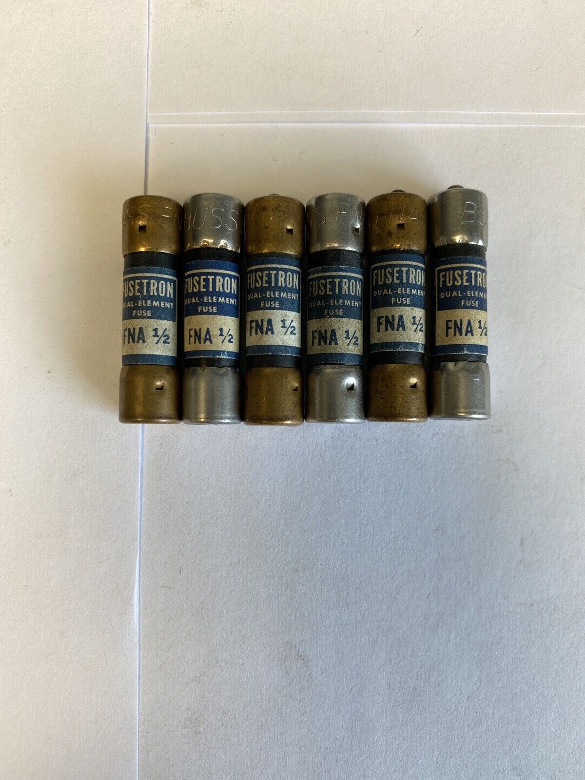 Bussmann Fusetron FNA-1/2 1/2A 250V Fuse "Lot of 6"