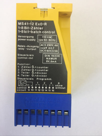 TURCK MS 41-12 Ex0-R MULTI SAFE POWER SUPPLY 110VAC RELAY OUTPUT 250VAC 60VDC