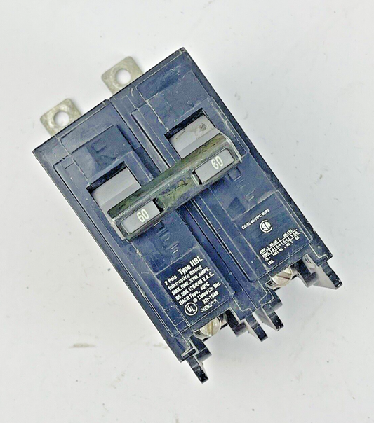 SIEMENS - B260HH - CIRCUIT BREAKER - 2 POLE, 60A, 240 VAC, 60Hz TYPE HLB