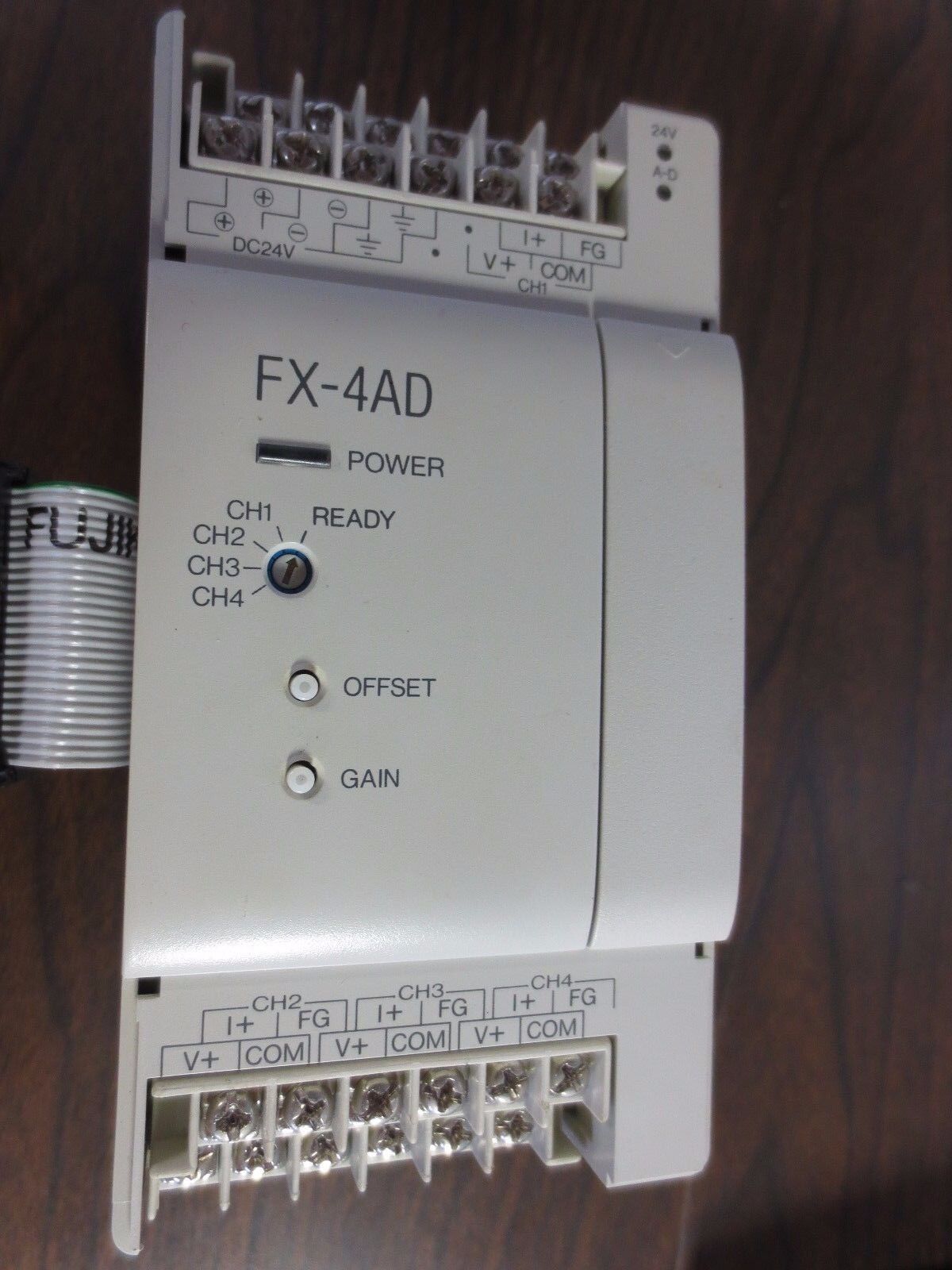 MITSUBISHI FX-4AD PROGRAMMABLE CONTROLLER - 24VDC - SHIPS from U.S.