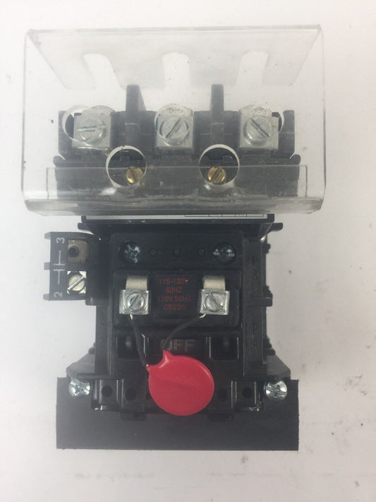 ALLEN BRADLEY 500F-AOD930 SIZE 0 STARTER 600VAC 5HP 18AMP CB236 115-120V 60HZ