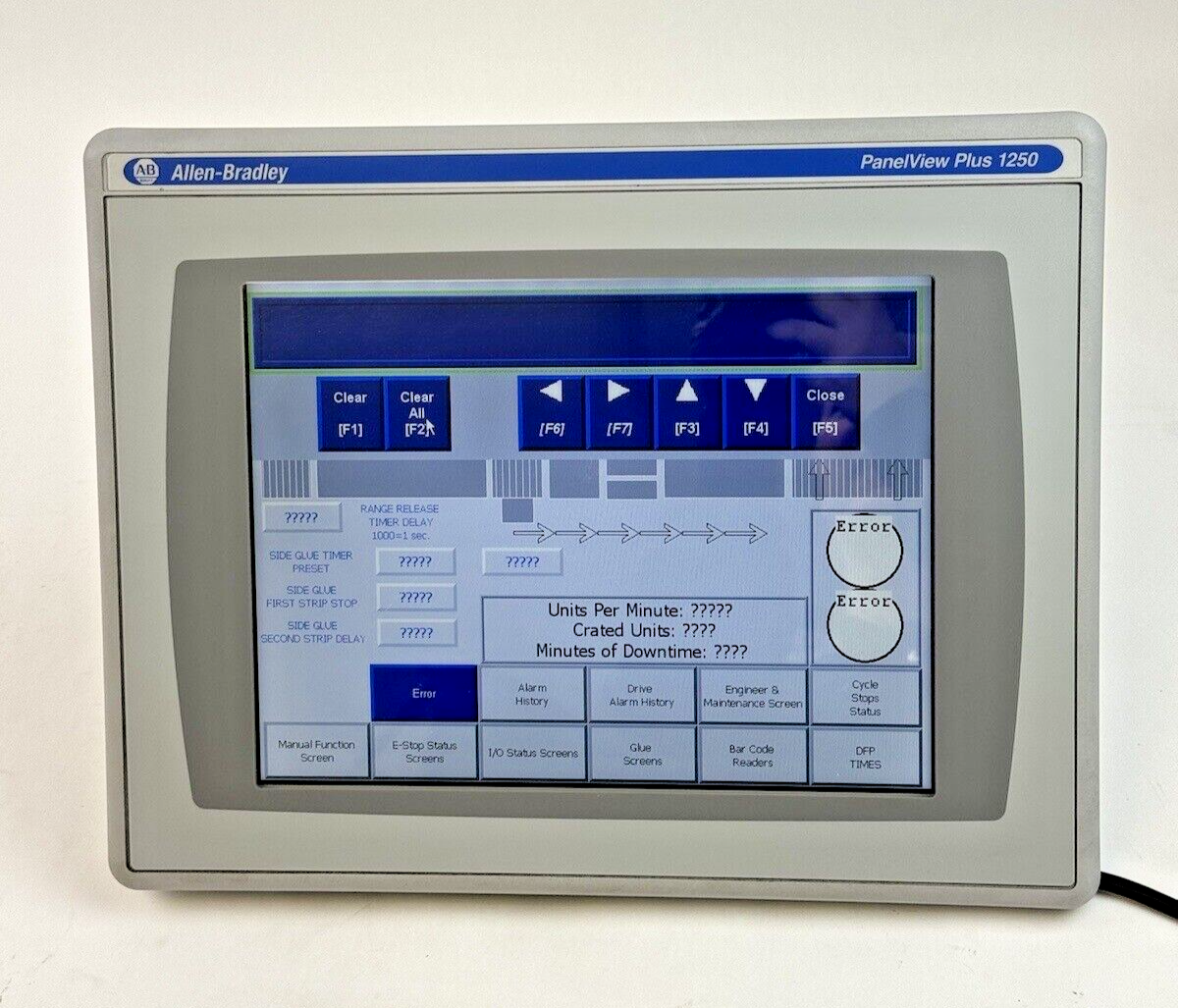 ALLEN-BRADLEY - 2711P-T12C4D8 SER. A - PANELVIEW PLUS 1250 ASSEMBLED TERMINAL