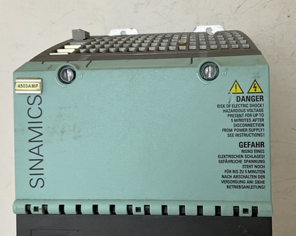 SIEMENS 6SL3120-1TE24-5AA3 SERVO DRIVE 600VDC 45A VER.D