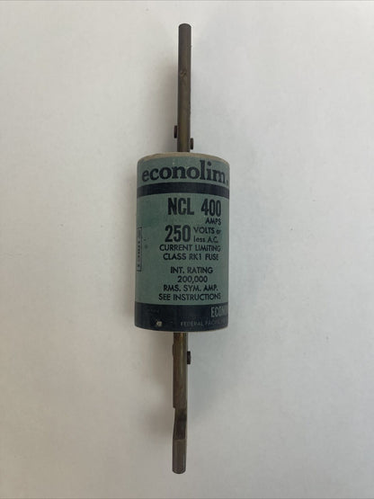 ECONOLIM NCLR400 CURRENT LIMITING CLASS RK1 FUSE 250VAC 400AMP