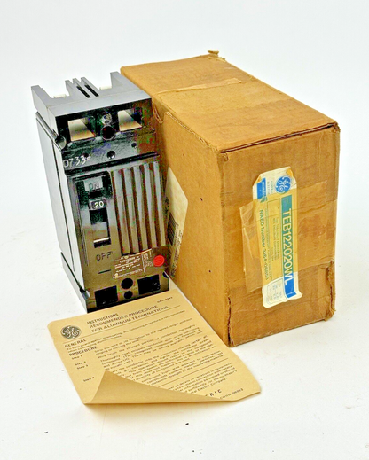 GE - TEB122020WL - CIRCUIT BREAKER MOD 1 - 2 POLE, 240 VAC, 20 A