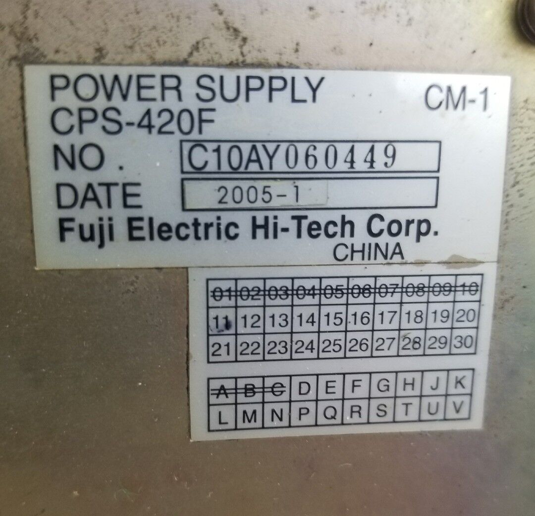 CPS-420F YASKAWA / Fuji ROBOT Power Supply