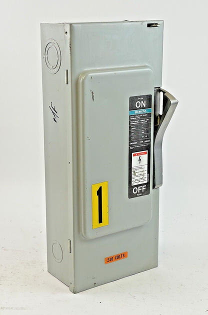 SIEMENS / ITE - JU323 SER. A - SAFETY SWITCH - 100 A, 240 VAC, 250 VDC, TYPE 1