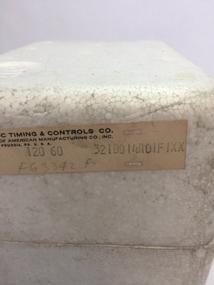ATC 321B014A01F1XX TIME DELAY RELAY 120V 60HZ 0-10 MIN 115VAC-10A 230VAC 5A