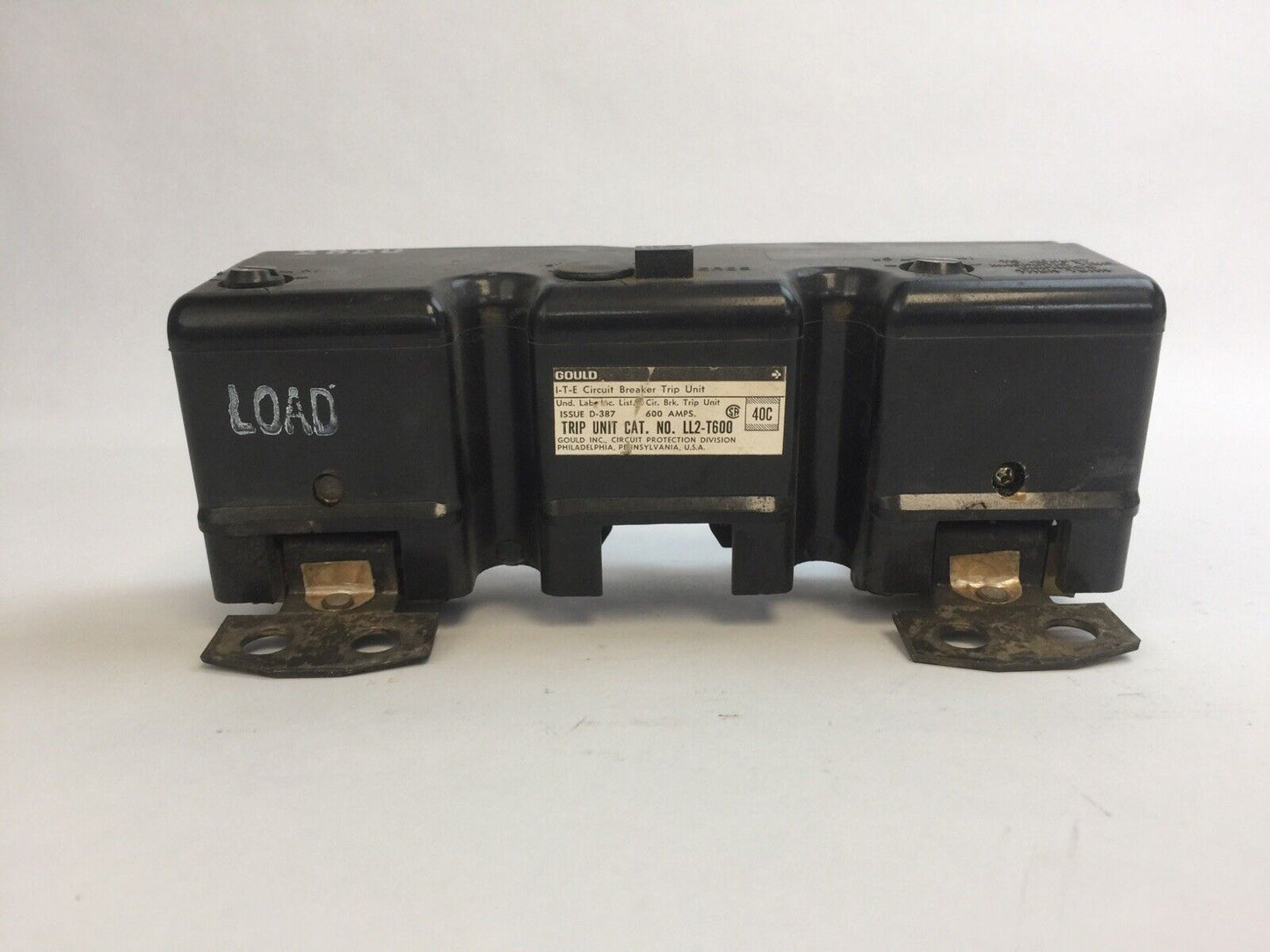 ITE LL2-T600 CIRCUIT BREAKER TRIP UNIT 600AMP 2POLE