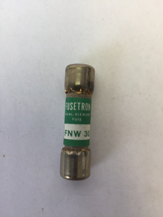 FUSETRON FNW30 DUAL-ELEMENT FUSES 250 VOLTS (LOT OF 10)