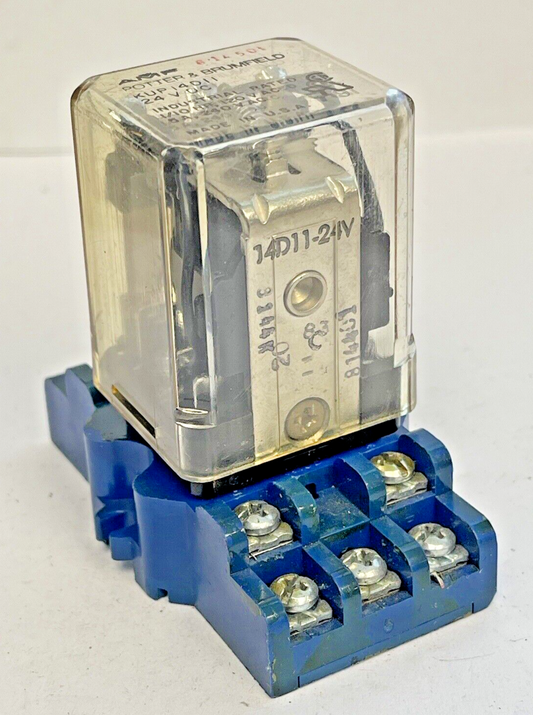 POTTER AND BRUMFIELD - KUP14D11 - RELAY & POTTER & BRUMFIELD- 27E121 SOCKET BASE