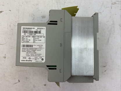 ALLEN BRADLEY 160-BA06NSF1P1 SER C FRN 7.06 2.2KW 3HP 380-460V CARIABLE SPEED DR