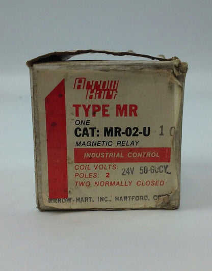 ARROW HART MR-02-U MAGNETIC RELAY 2 POLE 24V 50-60CY