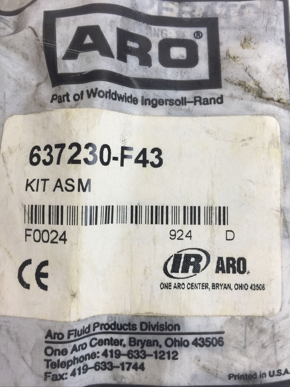 ARO 637230-F43 KIT ASM