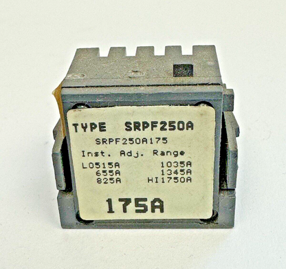 GE - SRPF250A175 - RATING PLUG W/ ADJUSTABLE INSTANTANEOUS TRIP - 175A