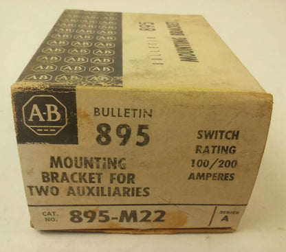 ALLEN BRADLEY 895-M22 SER.A MOUNTING BRACKET FOR 2 AUXILIARES, 100/200A SWITCH