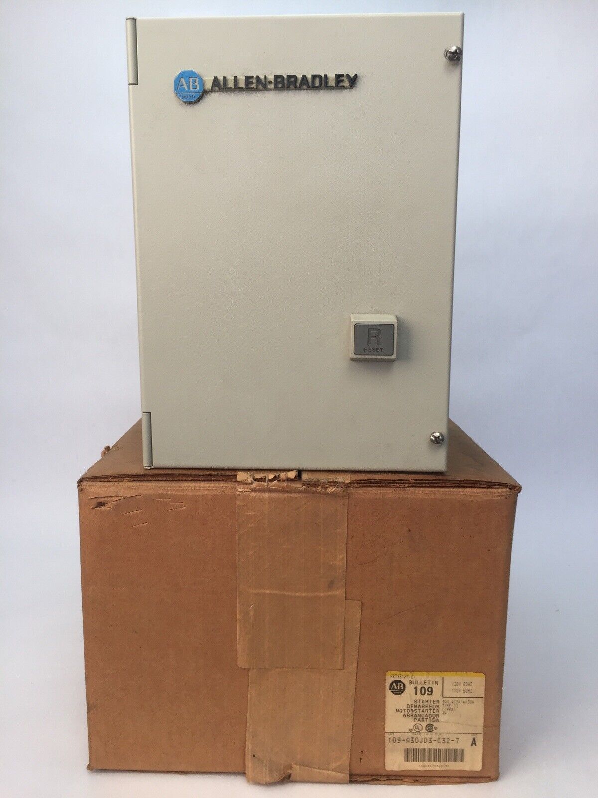 ALLEN BRADLEY 109-A30JD3-C32-7 TYPE 12 STARTER ENCLOSURE ONLY