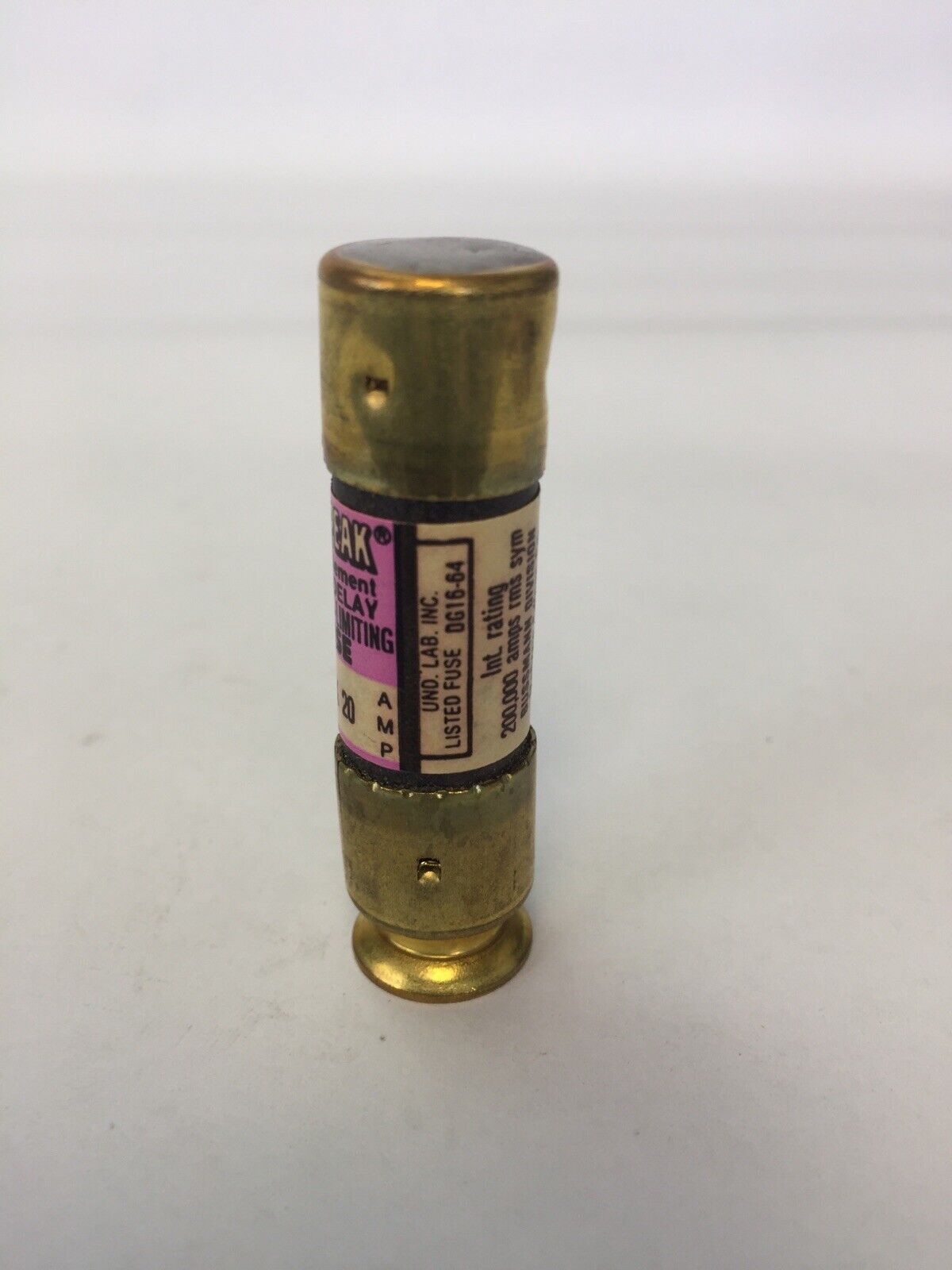 BUSSMAN LOW-PEAK LPN-RK 20 DUAL ELEMENT TIME-DELAY FUSE 250VAC 20A (BOX OF 10)