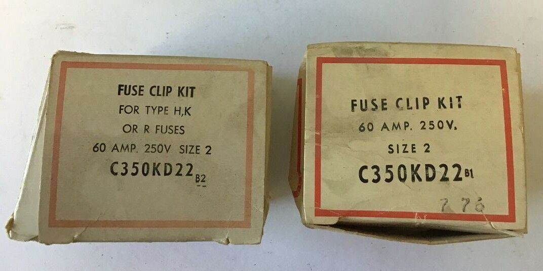 CUTLER HAMMER C350KD22 FUSE CLIP KIT SER.B1***LOTOF2***