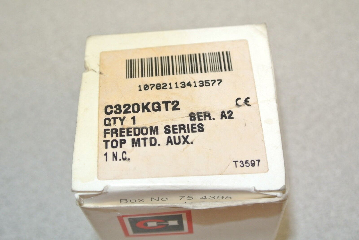 CUTLER-HAMMER C320KGT2 TOP-MOUNT AUXILIARY CONTACT / 1 N.C. / NEW SURPLUS