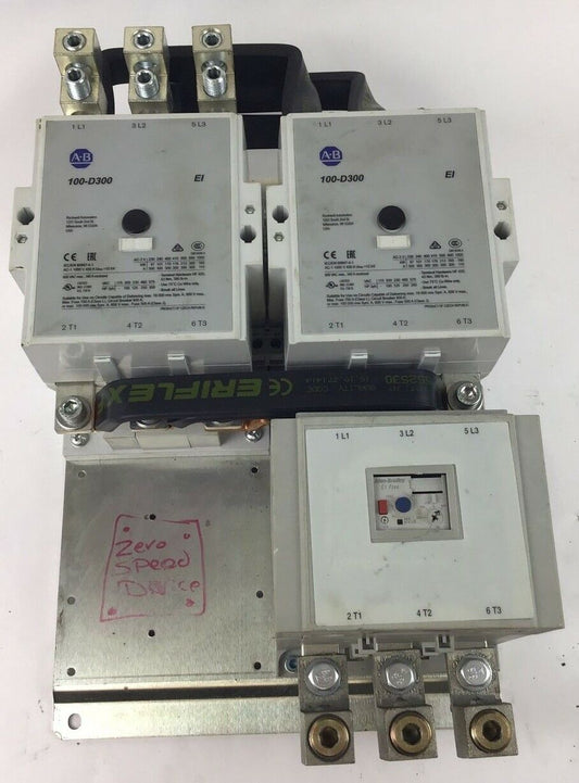 ALLEN BRADLEY 100-D300ED24 SER.B REVERSING STARTER W/ 193-EEKG SER.C