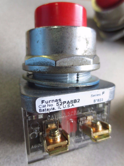 FURNAS  52PA8B2 Ser. F - PUSH BUTTON, RED