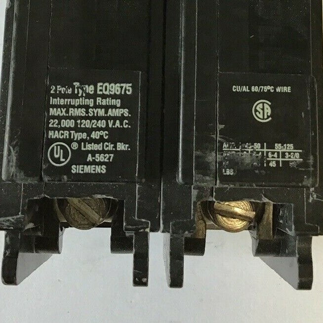 ITE EQ9675 CIRCUIT BREAKER 100A 120/240VAC 60HZ 2POLE